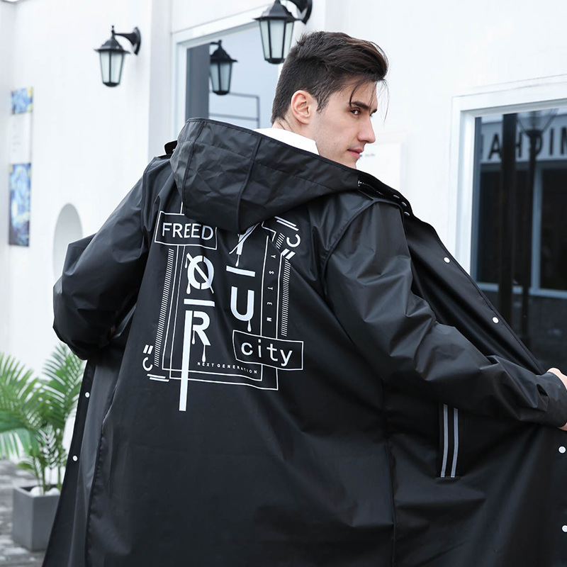 Men's long fashion adult raincoat | raincoat manufacturers