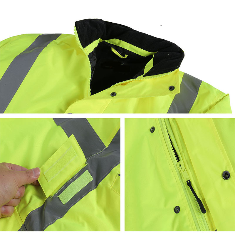 Multipocket reflective waterproof workwear raincoat manufacturers